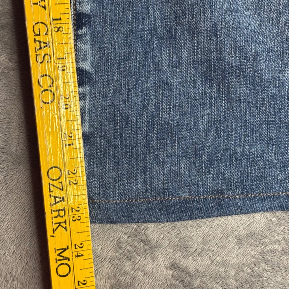 KUT from the Kloth Meg Wide Leg Jeans Womens 8 Blue High Rise Hemmed 23" inseam - Picture 8 of 9